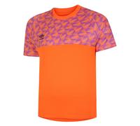 Umbro Mens Flux Goalkeeper Jersey (Shocking Orange/Purple Cactus) - Size Large