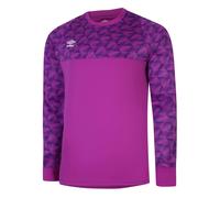 Umbro Mens Flux Long-Sleeved Goalkeeper Jersey - Purple Cactus/Electric Purple/White - Purple Cactus/Electric Purple/White - XL