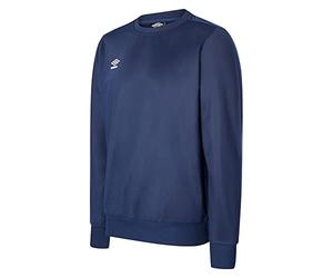 Umbro Men's French Terry Crew Neck Long-Sleeve Sweatshirt - Dark Navy, XXL