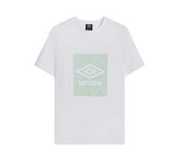 Umbro Mens Geo Wave T-Shirt - Brilliant White - Brilliant White - M