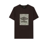Umbro Mens Geo Wave T-Shirt - Chocolate Brown - Chocolate Brown - M