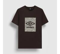 Umbro Mens Geo Wave T-Shirt (Chocolate Brown) - Size Medium