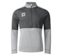 Umbro Mens Half Zip Sports Top - Quiet Shade Grey/Castle Rock - L - Quiet Shade Grey/Castle Rock - 100% Mixed