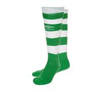 Umbro Mens Hooped Sock Leg - Emerald/White - Emerald/White - L