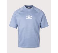 Umbro Mens Iconic Boxy T-Shirt - Colour: NEM Infinity/Brilliant White - Size: Medium