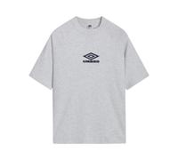 Umbro Mens Iconic Boxy T-Shirt - Ice Marl/Dark Navy - Ice Marl/Dark Navy - S