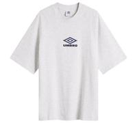 Umbro Men's Iconic Boxy Tee Ice Marl/Dark Navy