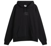 Umbro Men's Iconic Hoodie Black/Volcanic Ash Medium