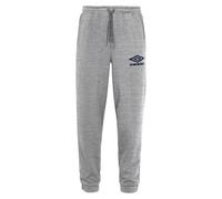 Umbro Men's Iconic Pull On Jogger, Ice Marl/Dark Navy, XXL