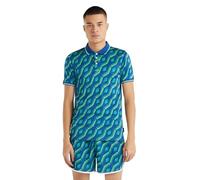 Umbro Mens Jacquard Polo Shirt (S) (Multicoloured/Quetzal Green)