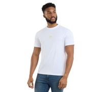 Umbro Men's Layered Box Logo T-Shirt in White | Size: Small Umbro White S