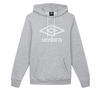 Umbro Mens Logo Hoodie - Grey Marl - Grey Marl - M