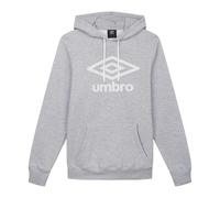 Umbro Mens Logo Hoodie - Grey Marl - Grey Marl - XS