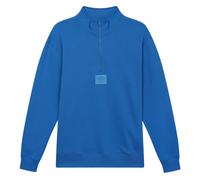 Umbro Men's Logo Quarter Zip Fleece Top in Bright Blue | Size: Medium Umbro Bright Blue M