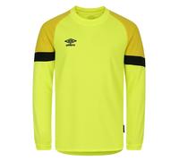 Umbro Mens Long-Sleeved Goalkeeper Jersey - Yellow/Black - Yellow/Black - XXL