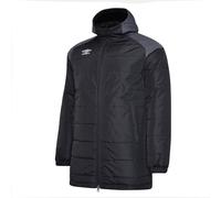 Umbro Mens Padded Jacket (Black/Carbon) - Size Large