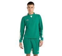 Umbro Mens Panelled Relaxed Fit Sweatshirt (Quetzal Green/Papyrus) - Size X-Large
