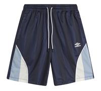 Umbro Men's Panelled Short Baritone Blue/Brilliant White/Blue Fog