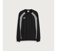 Umbro Men's Panelled Sweatshirt Black/Neutral Gray/Brilliant White Large