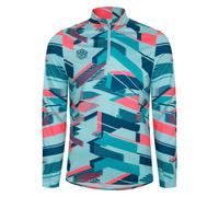 Umbro Mens Premier Graphic Print Warm Up Midlayer - Blue/Pink - Blue/Pink - M
