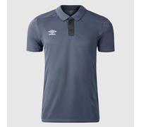 Umbro Mens Premier Poly Polo Shirt in Grey - Size Medium
