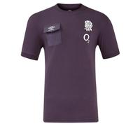 Umbro Mens Presentation 2024 England Rugby Chest Pocket T-Shirt