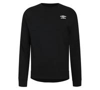 Umbro Mens Pro Fleece Crew Neck Sweatshirt - Black - 3XL - Black - 75% Polyester/25% Cotton