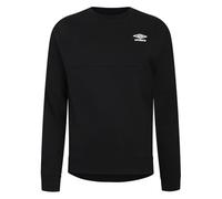 Umbro Mens Pro Fleece Crew Sweater Black 3XL