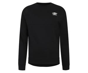 Umbro Mens Pro Fleece Crew Sweater Black XL