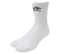 Umbro Mens Pro Tech Logo Socks - White - White - 12 UK-14 UK - 77% Polyamide/20% Cotton/3% Elastane