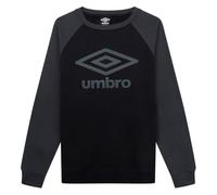 Umbro Mens Raglan Sweatshirt Black/Grey M