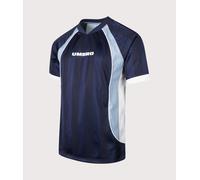 Umbro Mens Relaxed Fit Panelled Raglan T-Shirt - Colour: NEP Baritone Blue/Brilliant White/Blue Fog - Size: Large