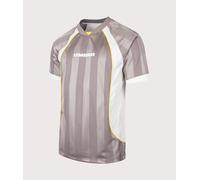 Umbro Mens Relaxed Fit Panelled Raglan T-Shirt - Colour: NEY Brushed Nickel/Brilliant White/Blazing Yellow - Size: XL