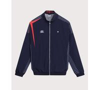 Umbro Mens Relaxed Fit Track Jacket - Colour: NEQ Baritone Blue/Brilliant White/Goji Berry - Size: Small