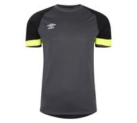 Umbro Mens Short Sleeve Goal Keeper Jersey in Black yellow - Size 2XL