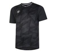Umbro Mens Short Sleeved Jersey-black, Black, Size L, Men Black