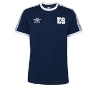 Umbro Men's Soccer El Salvador Icon Tee - Show Your Pride with This 100% Cotton Tee from, Navy, Medium