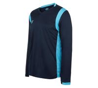 Umbro Mens Spartan Long-Sleeved Jersey - Dark Navy/Sky Blue - M - Dark Navy/Sky Blue - 100% Polyester