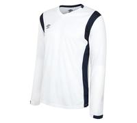 Umbro Mens Spartan Long-Sleeved Jersey (White/Dark Navy) - Size X-Large