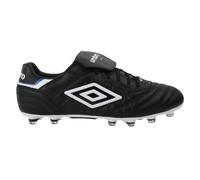 Umbro Mens Speciali Eternal Team HG Leather Football Boots (Black/White/Royal Blue) - Black & Off-White - Size UK 8