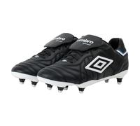 Umbro Mens Speciali Eternal Team Sg Leather Football Boots - Black/White/Royal Blue - 10.5 UK - Black/White/Royal Blue