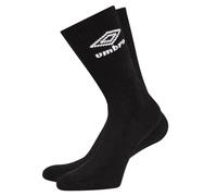 Umbro Mens Sports Socks (Pack of 3) (7 UK-12 UK) (Black)