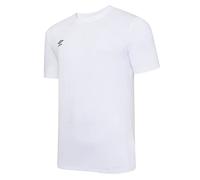 Umbro Mens Stacked Logo Cotton T-Shirt White/Black L