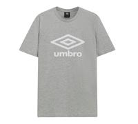 Umbro Men's Stacked Logo T-Shirt in Grey | Size: Small Umbro Grey S