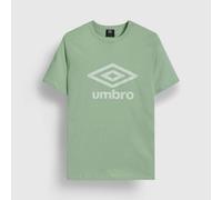 Umbro Mens Stacked Logo T-Shirt - Hemlock - Hemlock - M