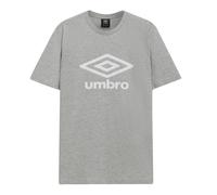 Umbro Men's Stacked Logo T-Shirt in Grey | Size: Small Umbro Grey S