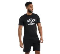 Umbro Mens Stacked Logo T-Shirt (XL) (Black)