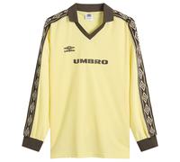 Umbro Men's Taped Long Sleeve Jersey Lemonade/Demitasse Large