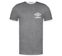 Umbro Men's Taped Ringer Grey T-Shirt | Size: Small Umbro Grey S