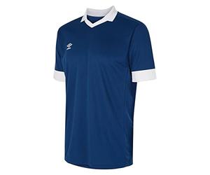 Umbro Men's Tempest Jersey Navy/White L Stacked Logo Micro Eyelet Micro Mesh Lightweight